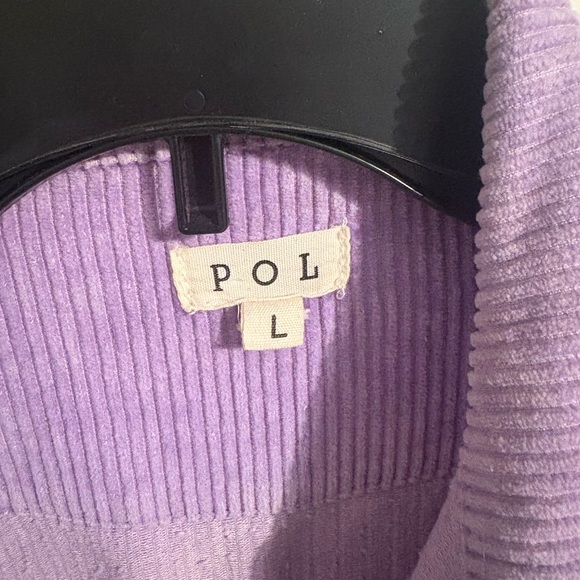 POL Lavender Corduroy Jean Jacket - Picture 2 of 4